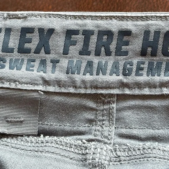 Men's Gray DuluthFlex Fire Hose Relaxed Fit Sweat Management Cargo Work Pants - Picture 3 of 9